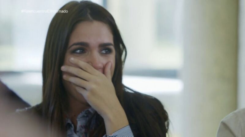 Elena Furiase se emociona durante el reencuentro