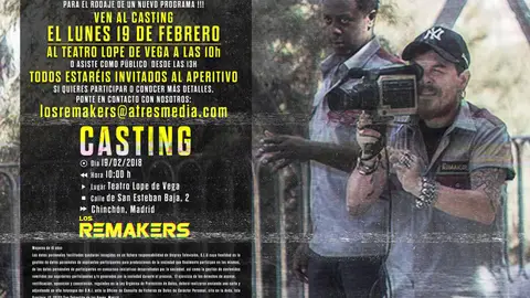 Ven al casting de 'Los Remakers' en Chinchón (Madrid) Ven al casting de 'Los Remakers' en Chinchón (Madrid)