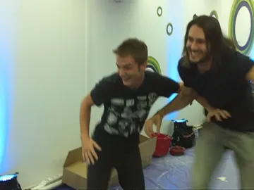 La carrera entre Alex y Sergio La carrera entre Alex y Sergio