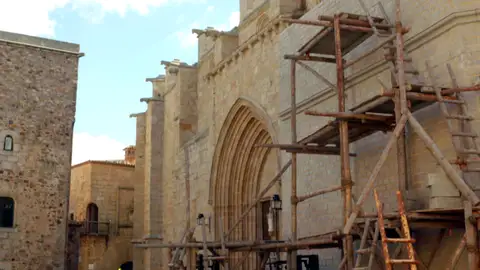 Así se recrea la Basílica de Santa Mª del Mar en Cáceres Así se recrea la Basílica de Santa Mª del Mar en Cáceres