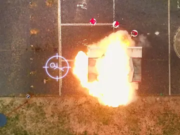 Explota un puesto de perritos Explota un puesto de perritos