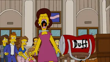 Homer provoca el pánico en la estación Homer provoca el pánico en la estación